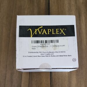 New Sealed 24 Pk 10ml Blue Roll On Bottles